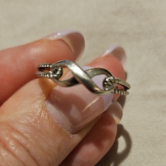 Jewelry - 925 Silver Infinity Sign Ring With Side Detailing